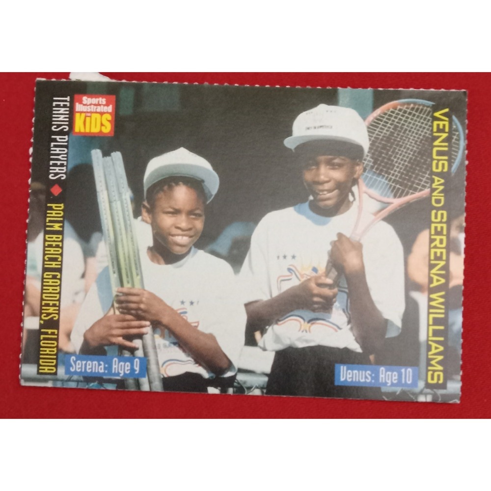 Serena & Venus Williams 2000 Sports Illustrated For Kids Tennis #877 BEAUTY !